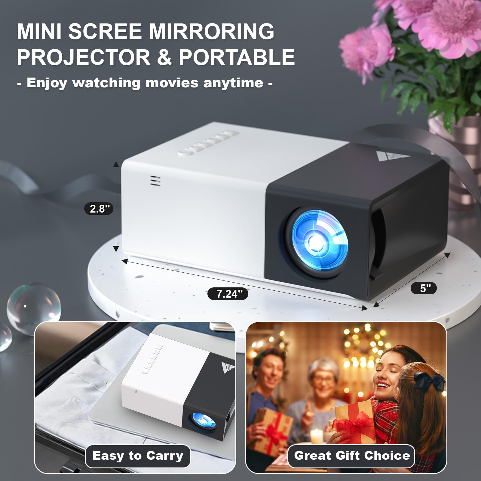 Amazon.com: KHQ Mini Projector with Wifi Portable Projectors